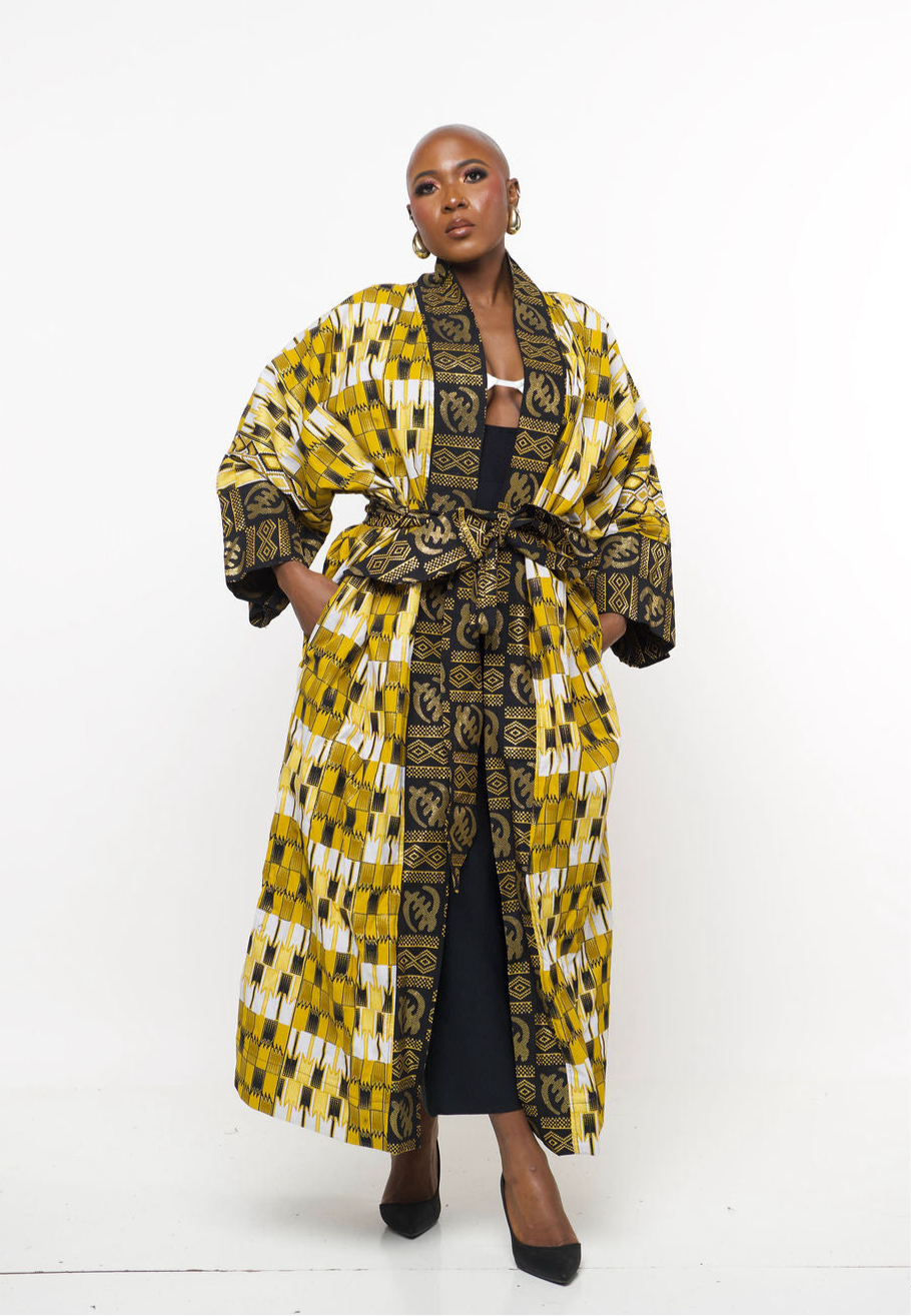 ‘Minaa’ African Kimono Duster CoatAfrican Kimono Duster coat