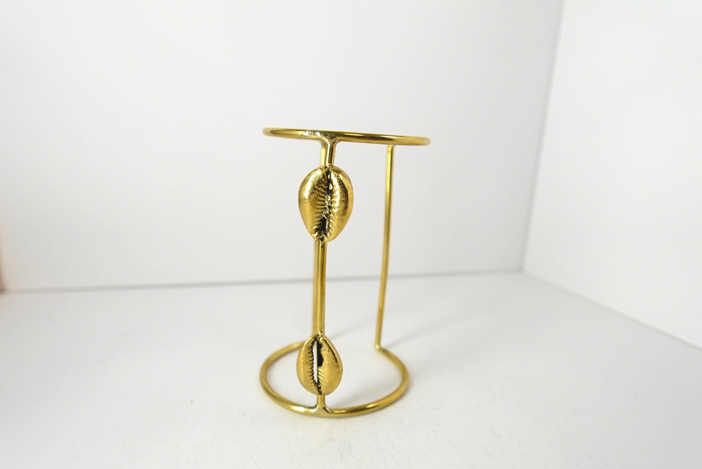 ‘SANAA’ Brass Cowrie Shell Cuff Bracelet