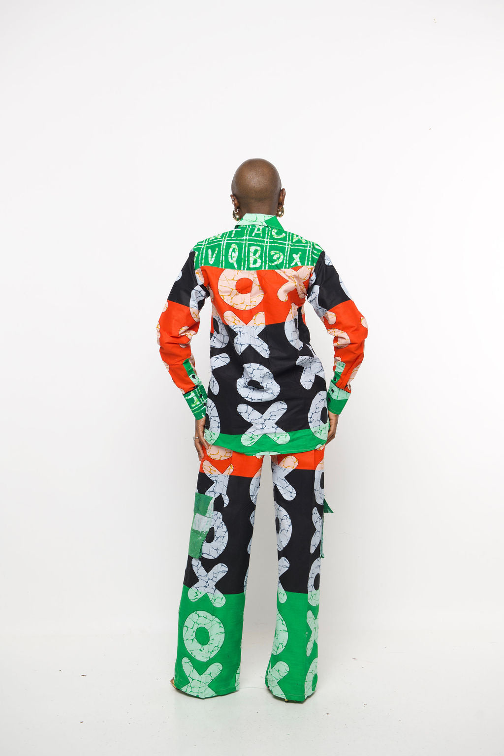 Akoo African Print Two-Piece Set – Bold Ankara Shirt and Pants | Handmade Festival & Streetwear Outfit