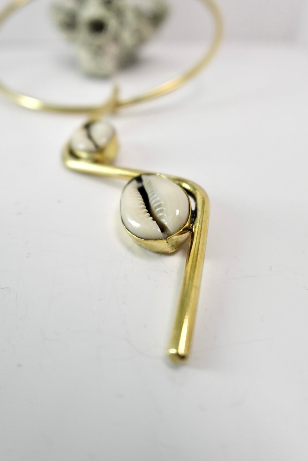 ‘Noraa’ Minimalist Cowrie Shell Choker