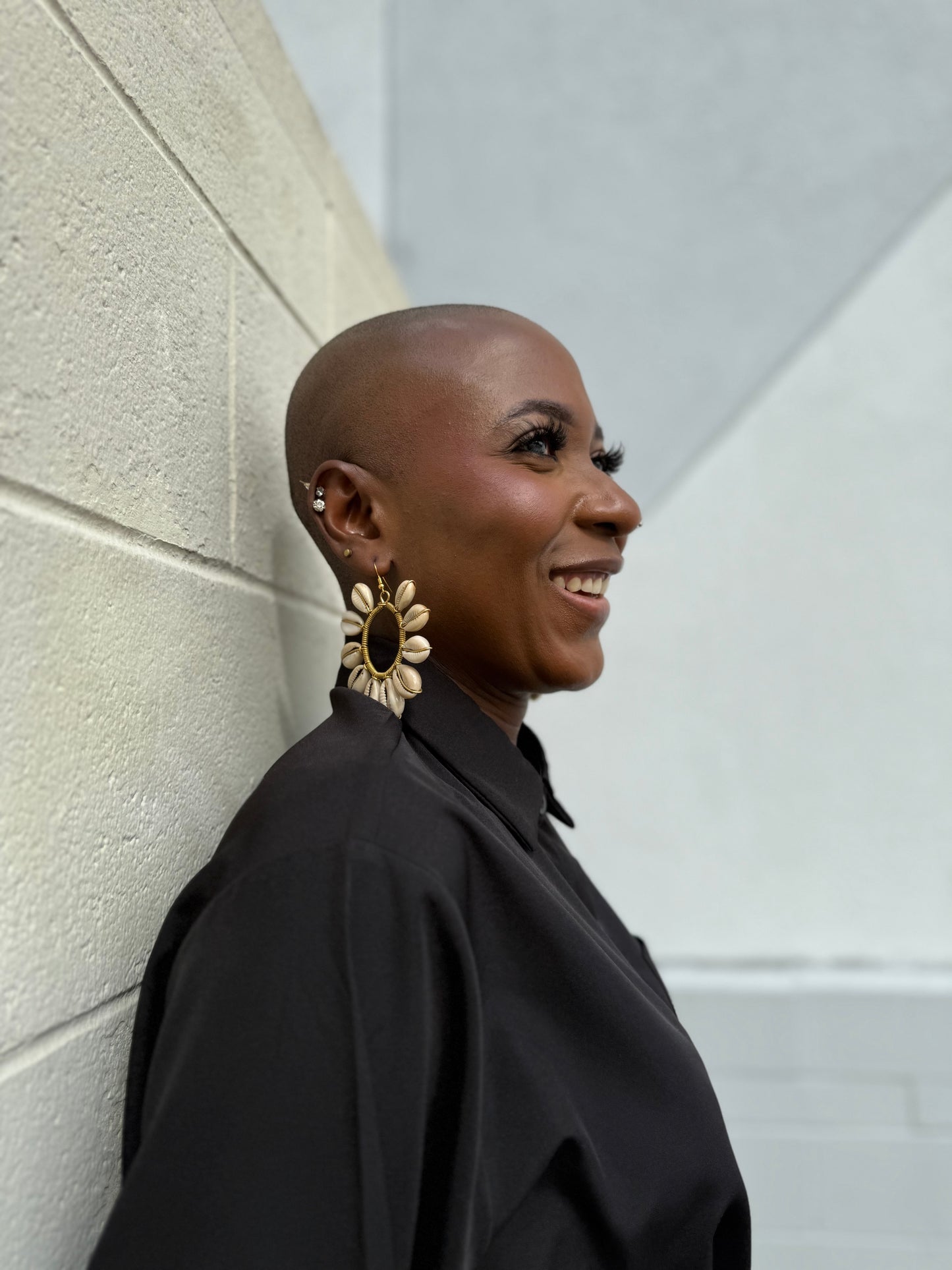 ‘Aminaa’ Cowrie Shell Statement Earrings