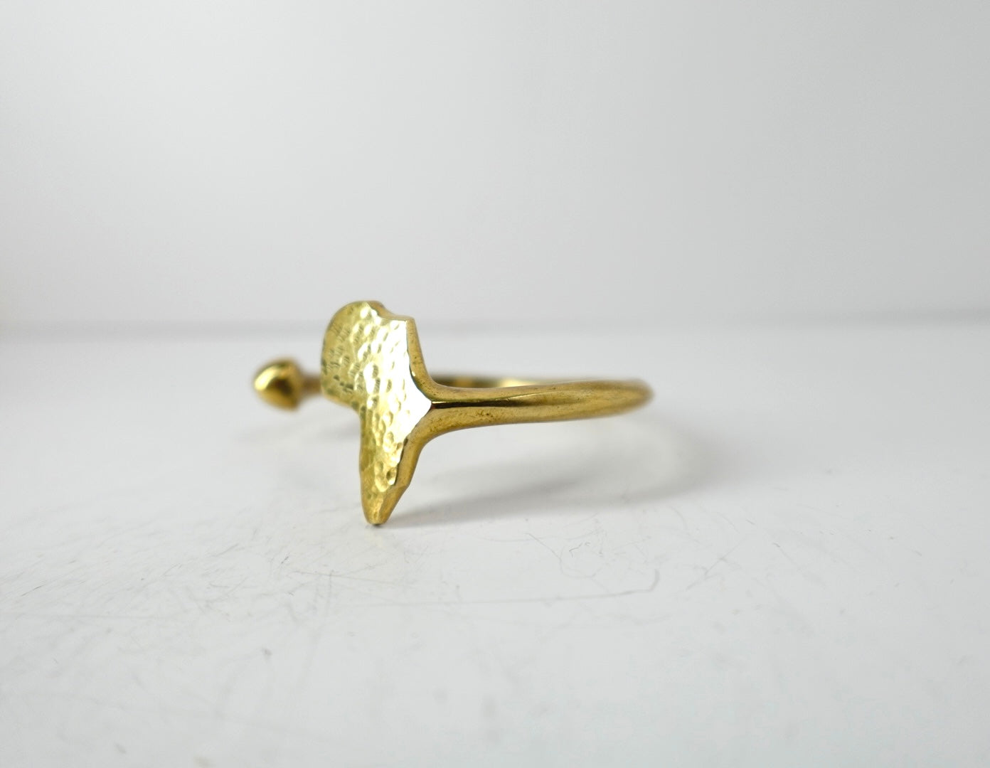 ‘SANAA’ Handmade Africa Map Brass Cuff Bracelet