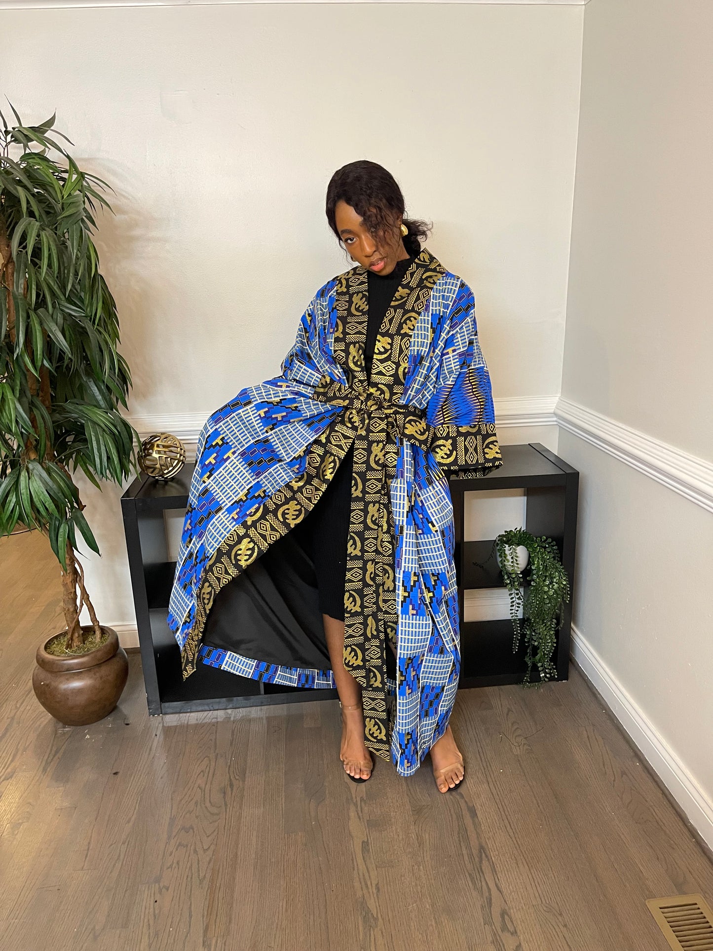 ‘Nadii’ African Kimono Duster Coat