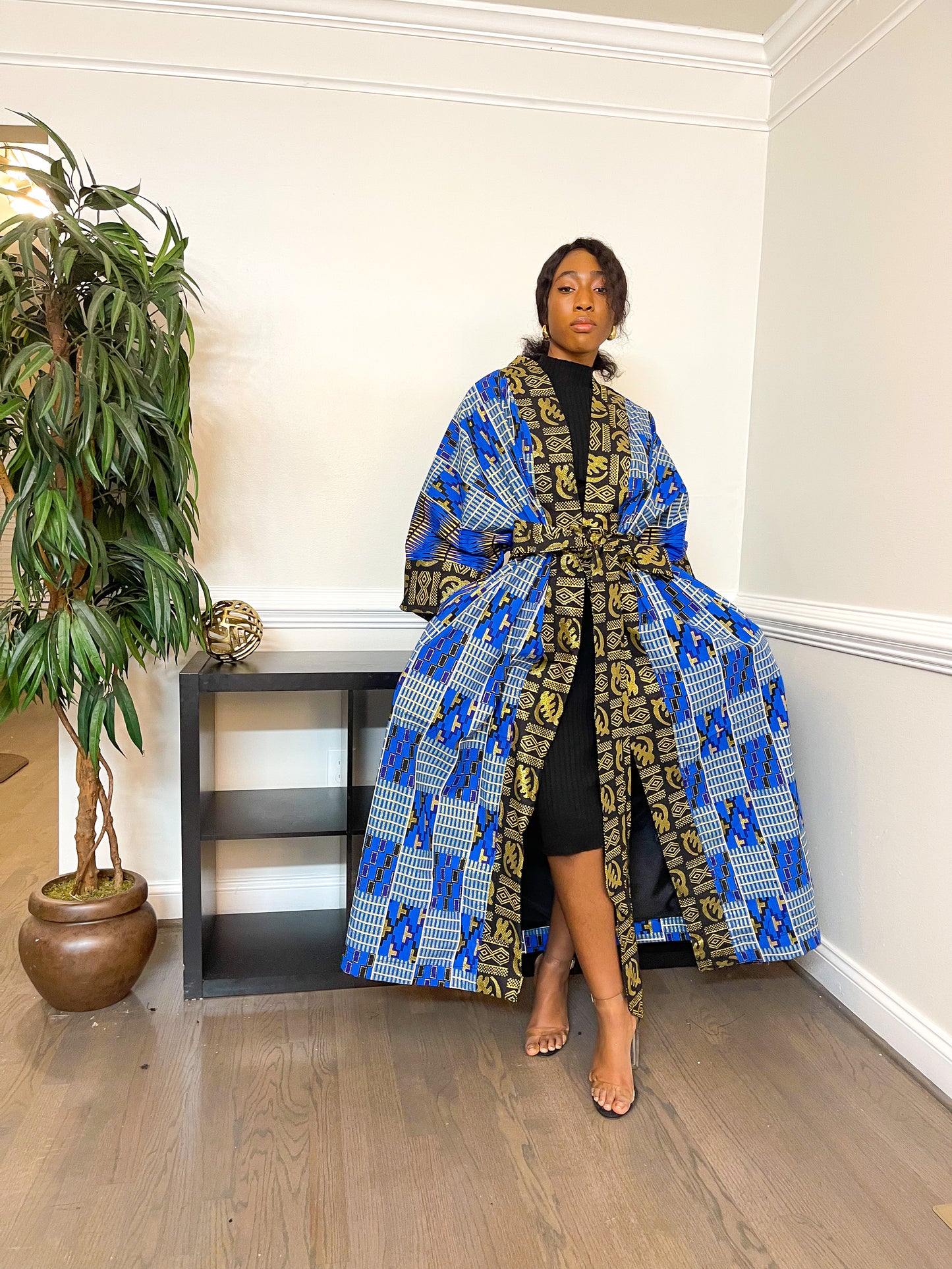 ‘Nadii’ African Kimono Duster Coat