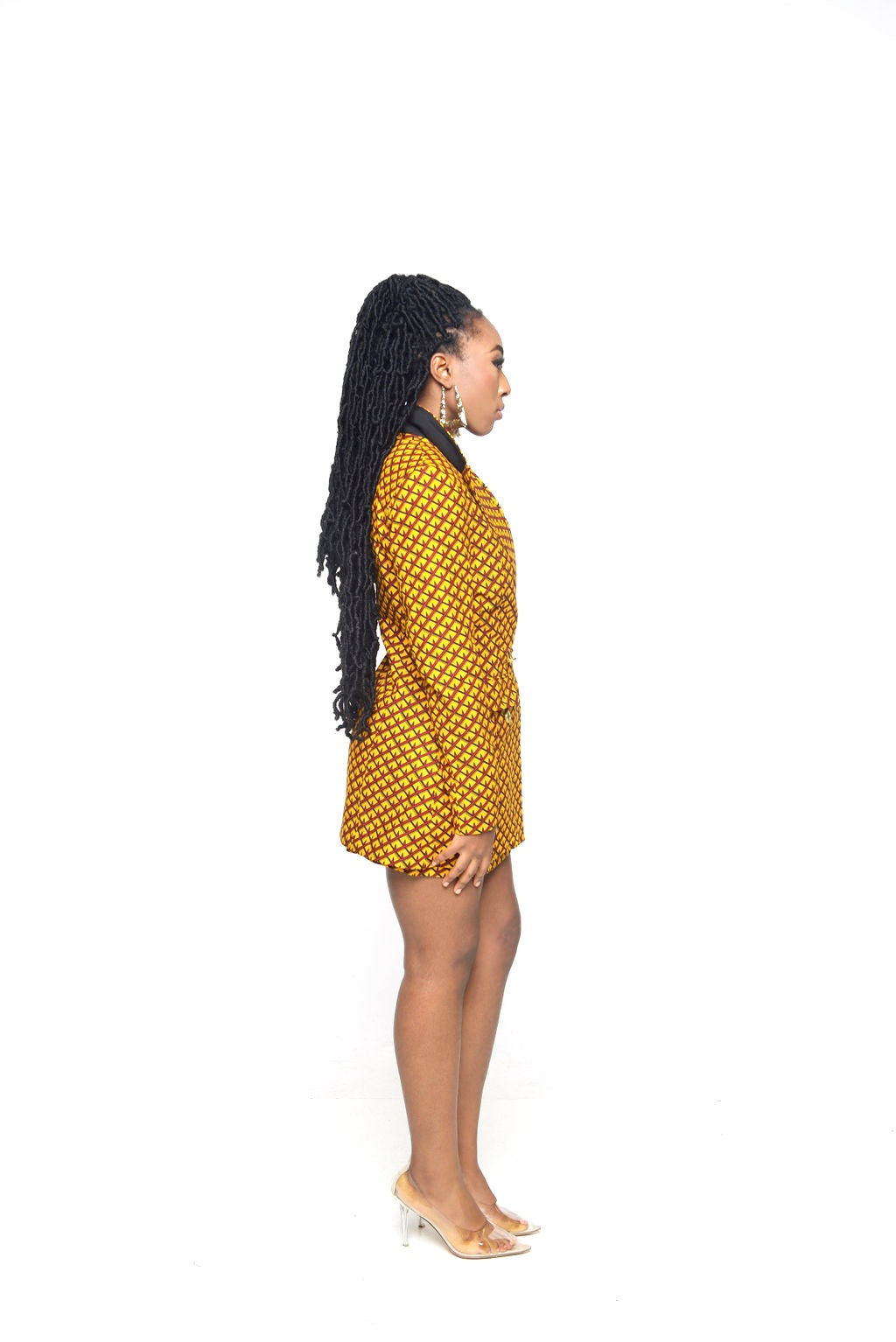 ‘Fola’ African Print Blazer and Skirt Set – Ankara Two Piece Suit for Women | Maison Aghaa