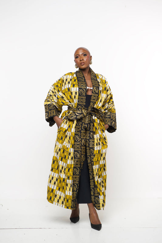‘Minaa’  African Kimono Duster Coat