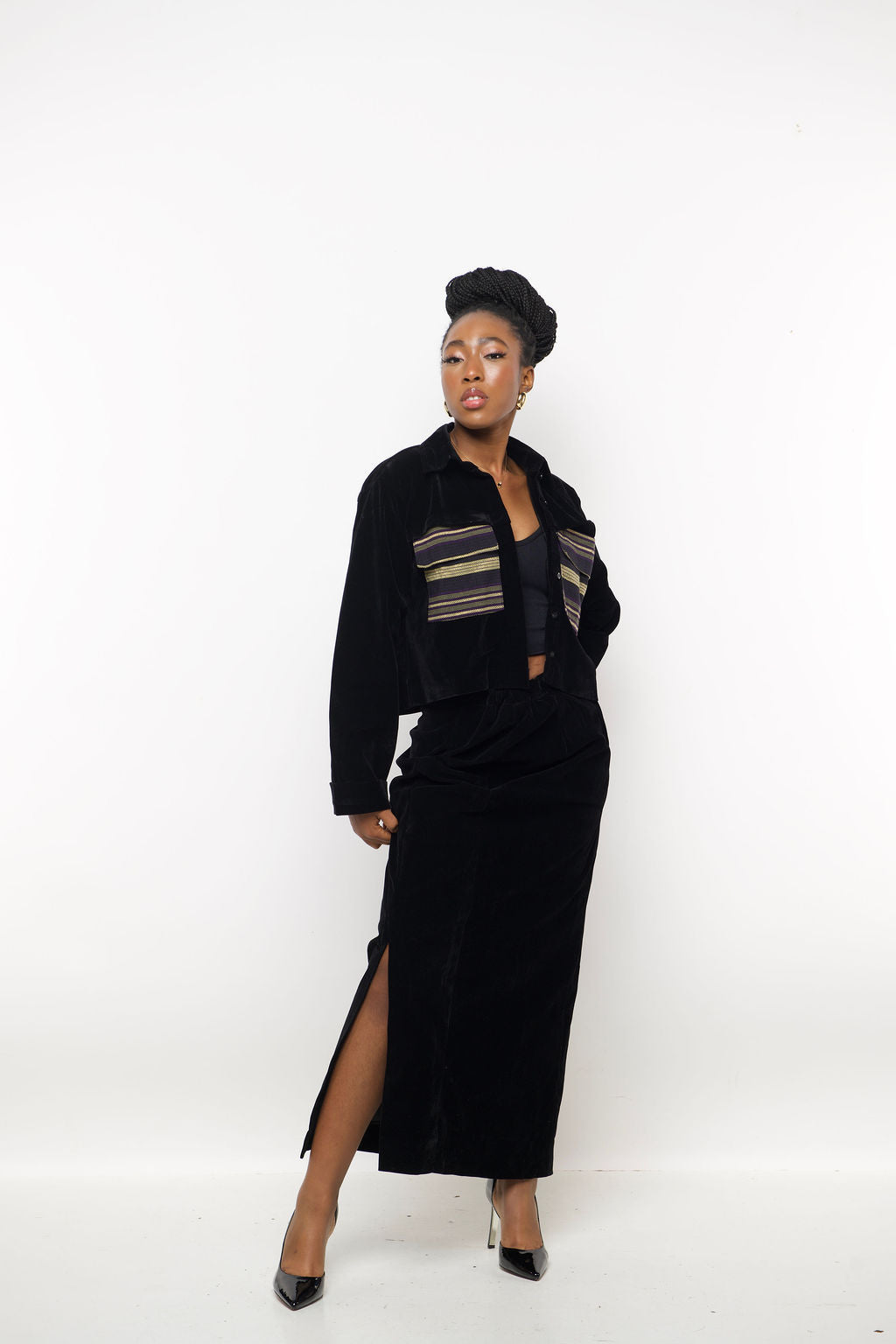 ‘NOIR' Velvet Heritage Set-FL