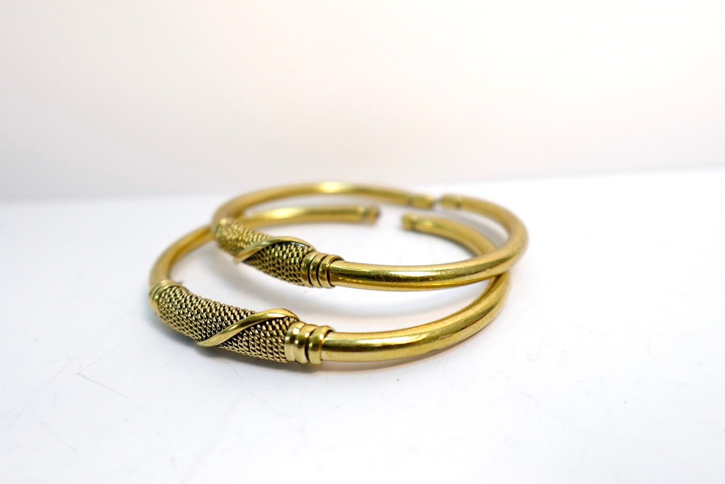 ‘Minaa’ Handcrafted Brass Cuff Bracelets