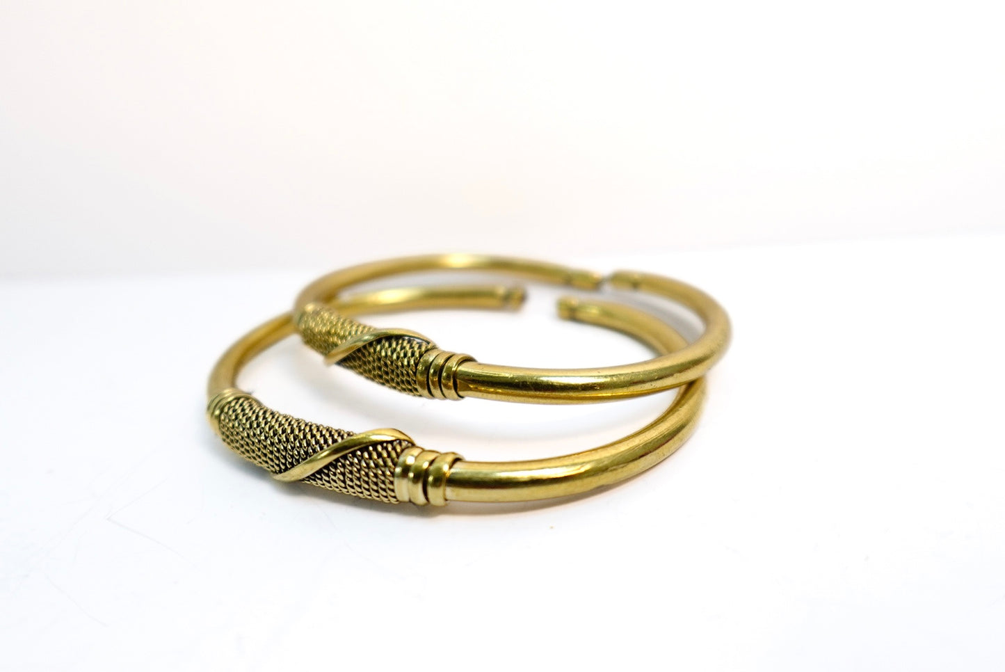 ‘Minaa’ Handcrafted Brass Cuff Bracelets
