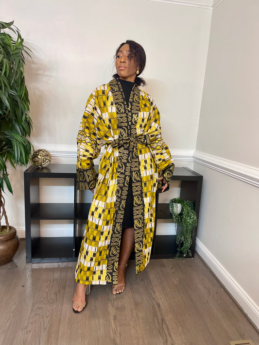 ‘Minaa’  African Kimono Duster Coat