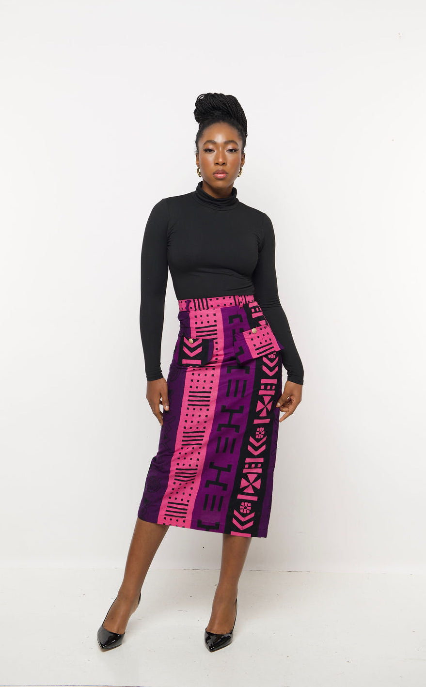 Ndopii' - Midi Skirt – MAISON AGHAA