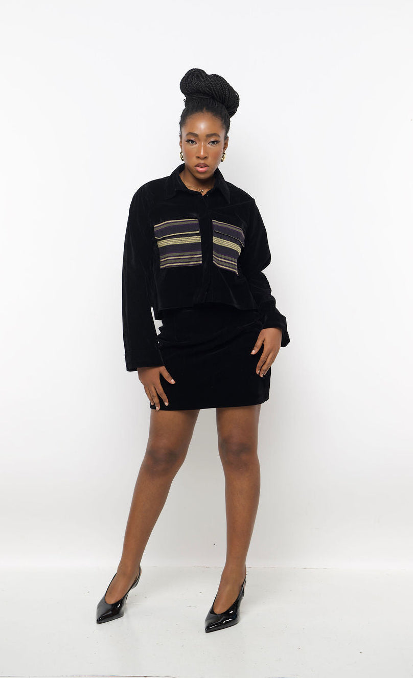 Noir Luxe Velvet Set