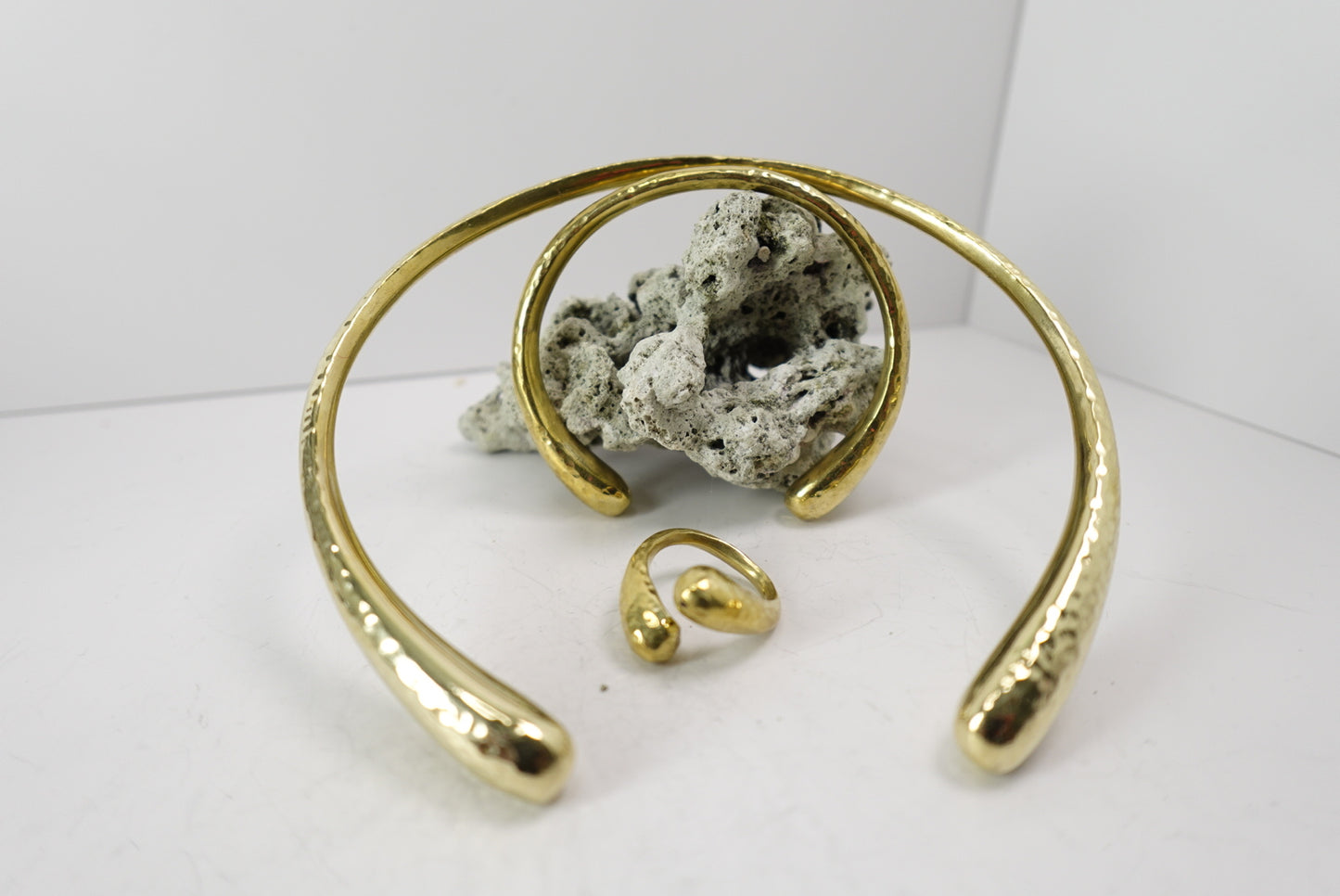 ‘Joy’ Bold Brass Jewelry Set