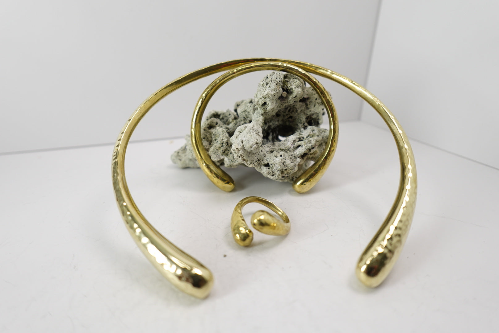 ‘Joy’ Bold Brass Jewelry Set
