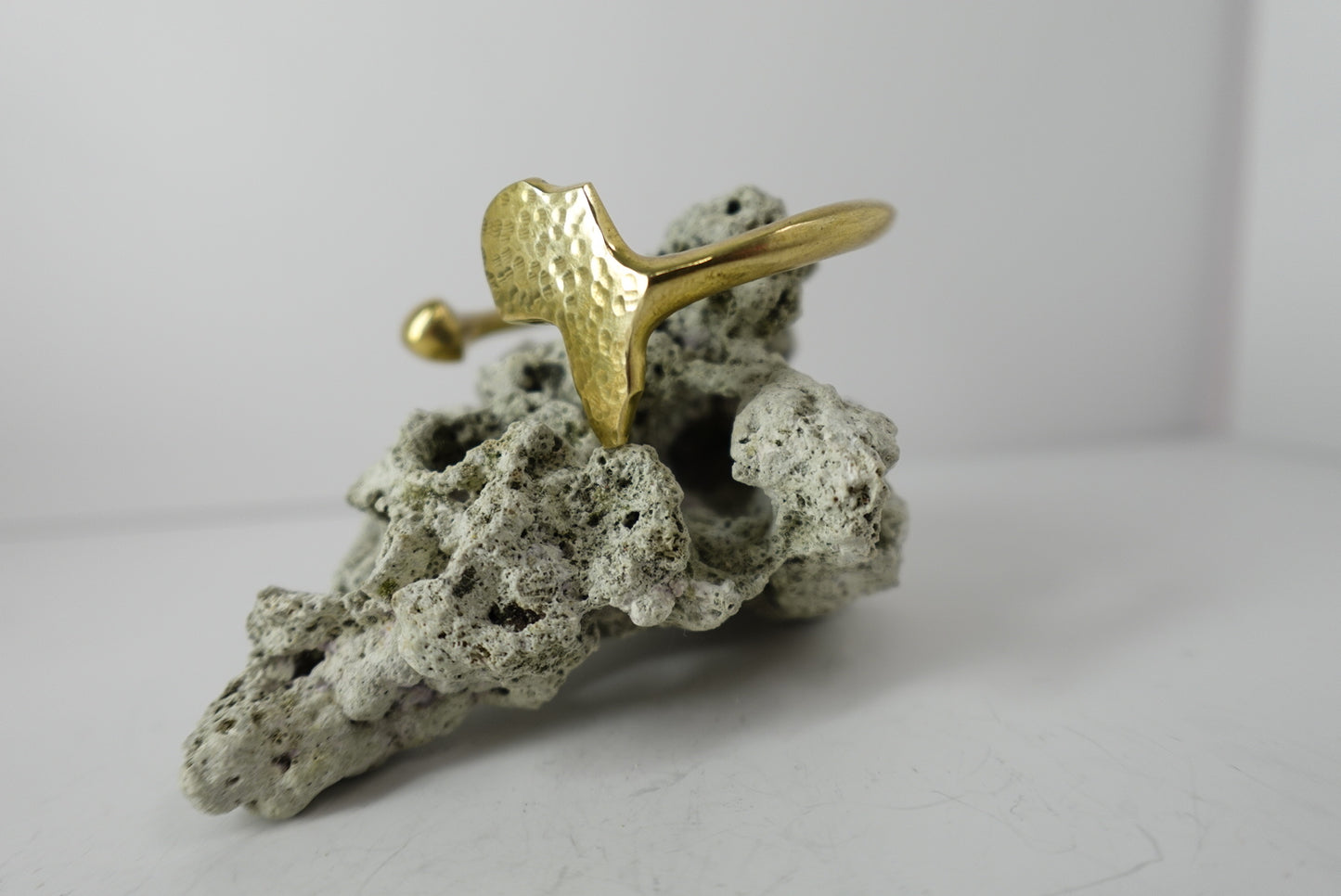 ‘SANAA’ Handmade Africa Map Brass Cuff Bracelet