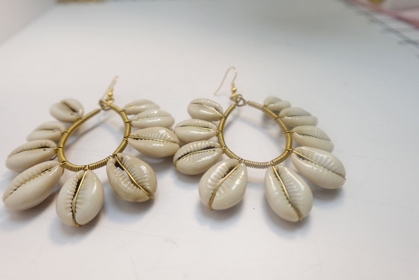 ‘Aminaa’ Cowrie Shell Statement Earrings